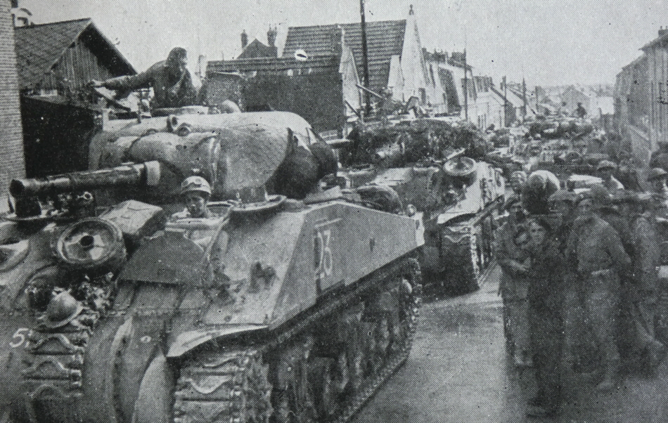 British Shermons in Villers Bretoneux 