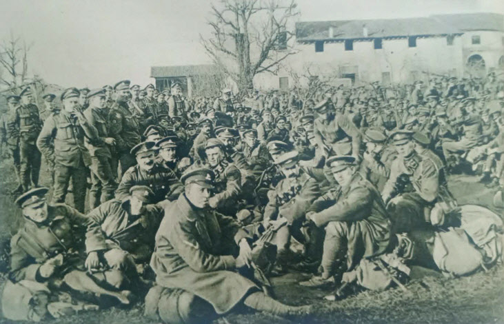 First British Soldiers to demobalise, Italy 