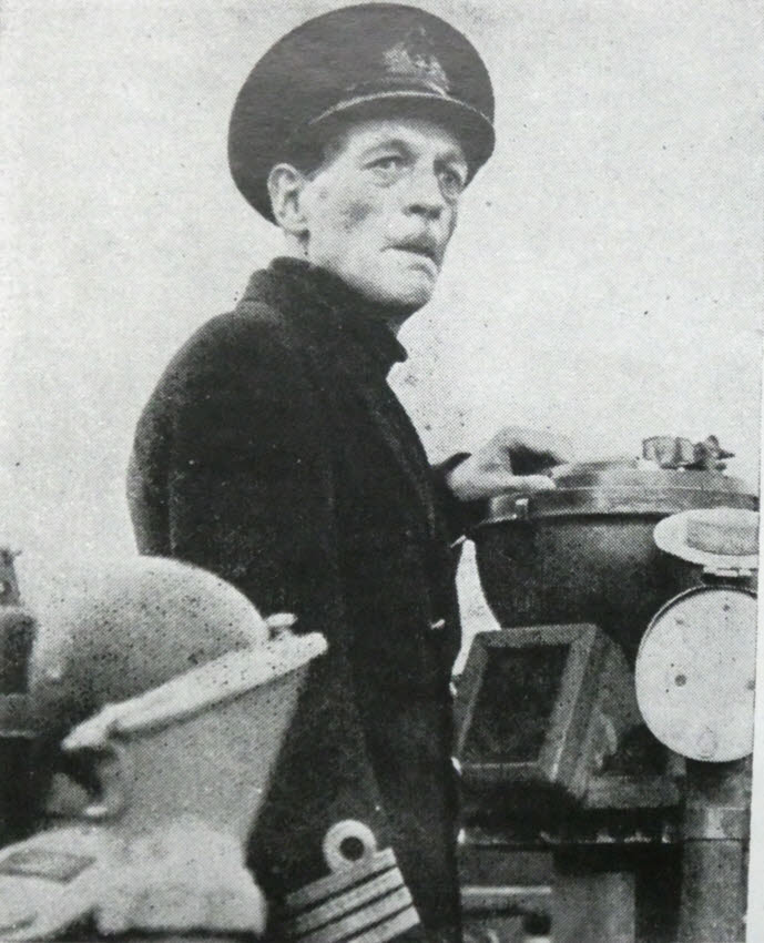Captain C.F.W. Norris of HMS Bellona, 1944 