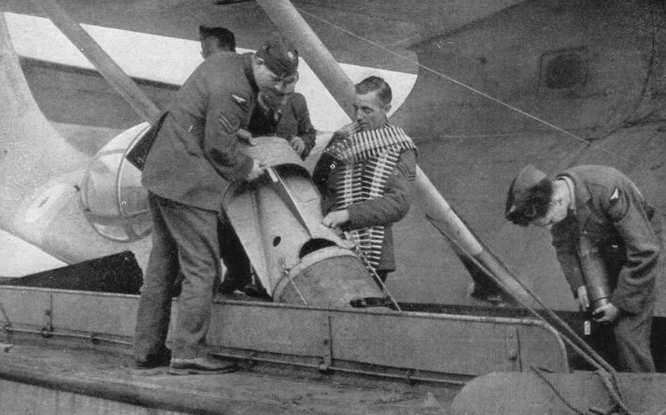 Preparing to bomb up a Consolidated Catalina