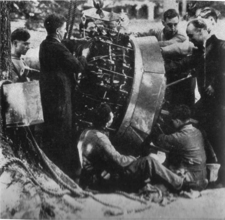 Consolidated Catalina Engine under repair