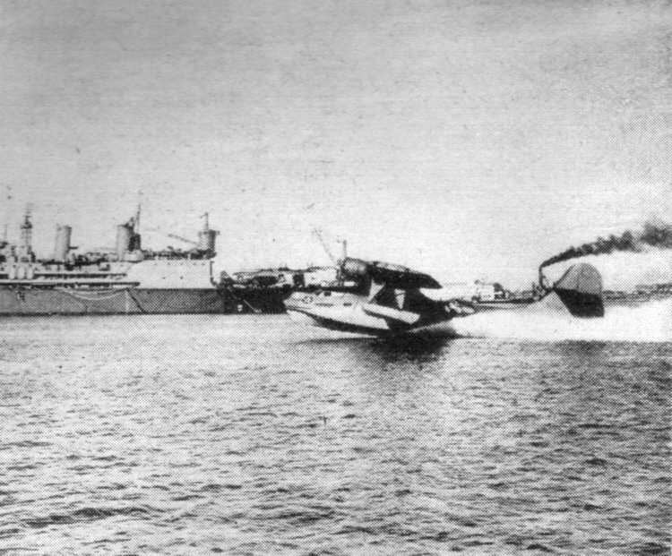 Consolidated PBY Catalina coming in to land 