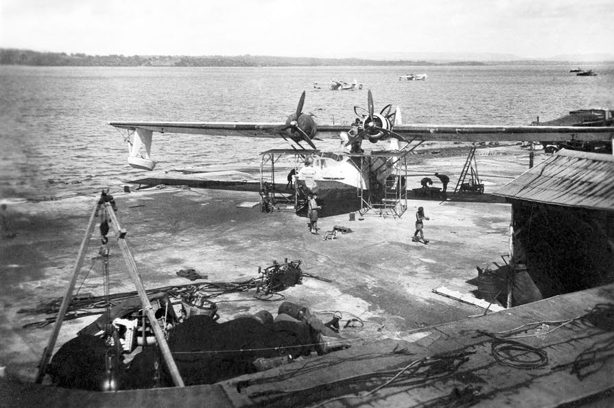 Catalina in Maintenance Area, Mombasa 