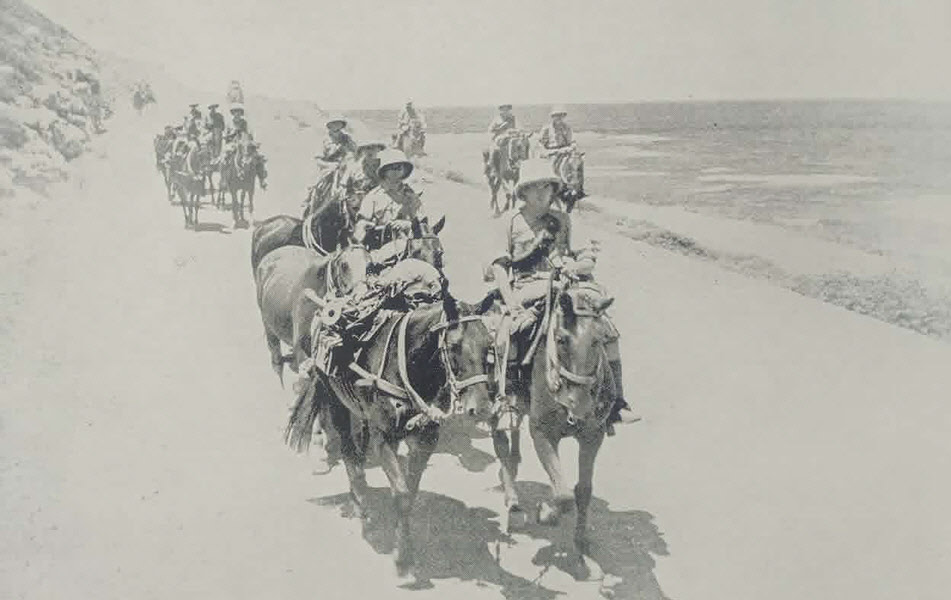 Allied Cavalry on Syrian Beach, 1941