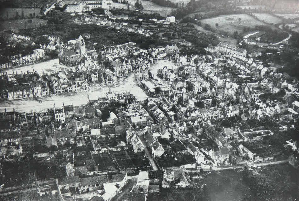 Cherbourg town from the air 