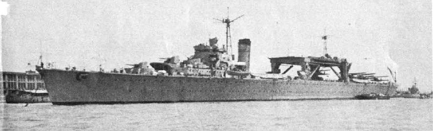 Chiyoda as a seaplane tender 