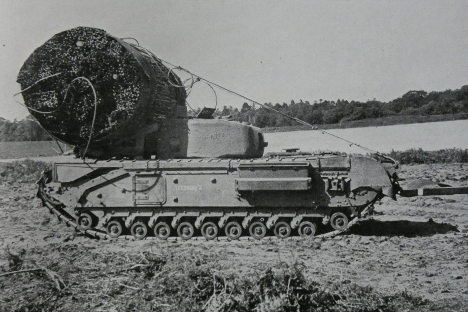 Churchill AVRE carrying fascine 