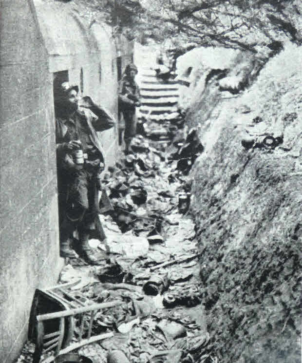 Drinking Cognac in Gun Emplacement 