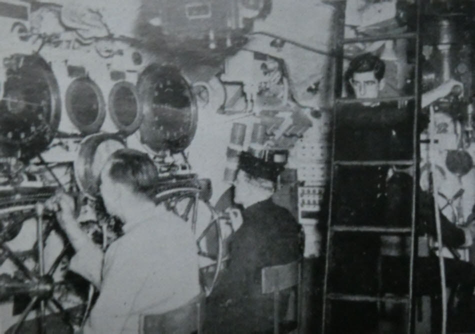Control Room in a British Submarine 