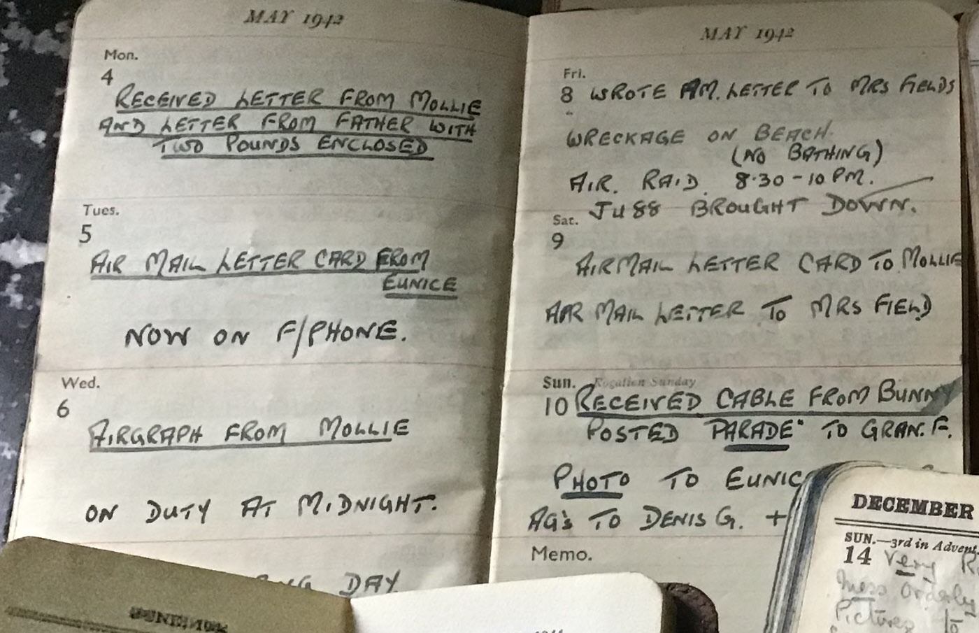 Douglas Cowlishaw's Diary, May 1942