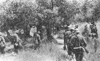 A German patrol during the invasion of Crete.