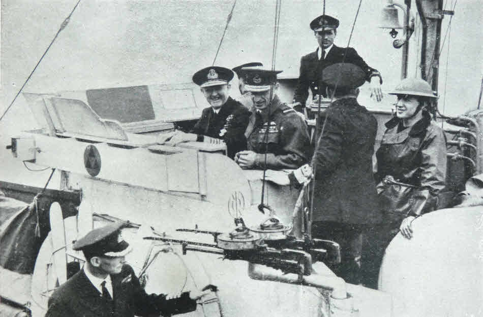 Cunningham and Portal visit Normandy 