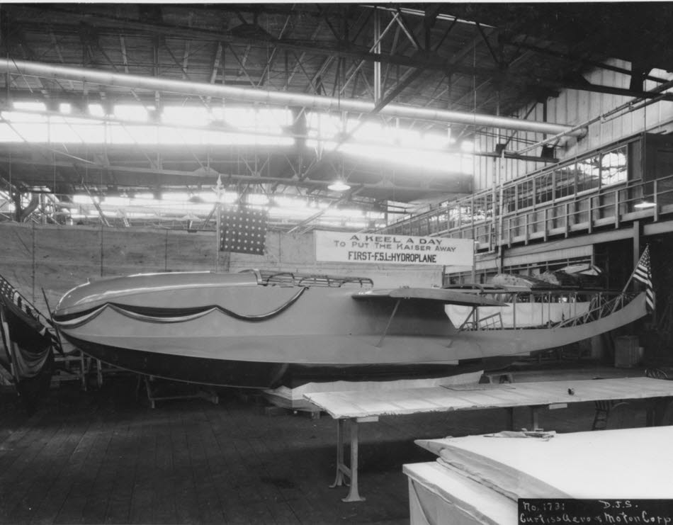 Hull of the first Curtiss F-5L 