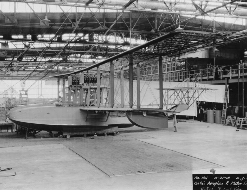 Three quarters view of Curtiss F-5L 