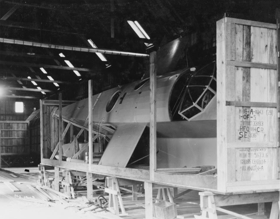 Curtiss H-16 in Packing Case 