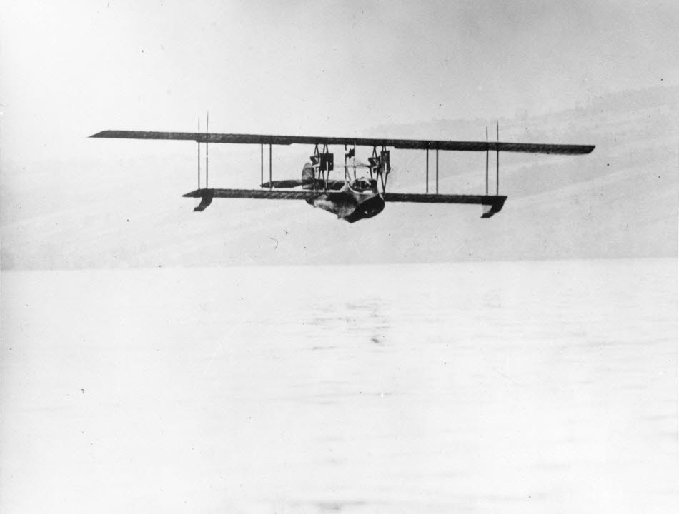 Curtiss H-1 America, Lake Keuka, Hammondsport, 1914 