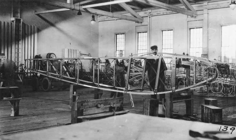 Curtiss JN-4D under construction 