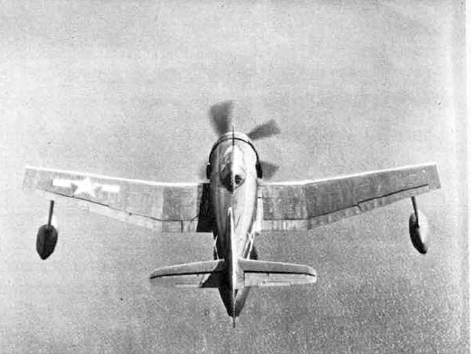 Curtiss SC-1 Seahawk from the rear 