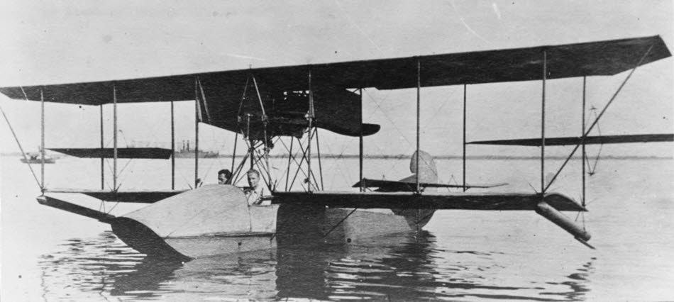 First Curtiss Model F, 1913 