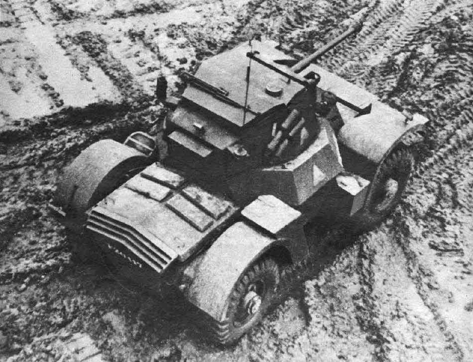 Daimler Armoured Car Mk.I from above 