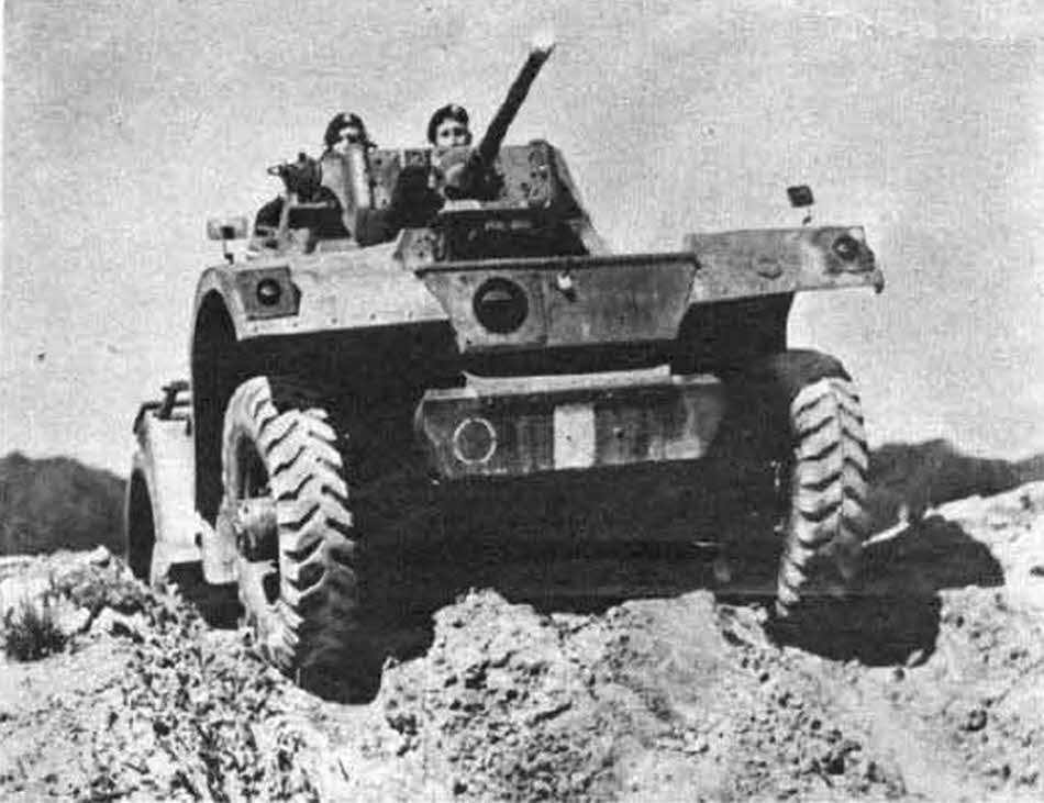 Front view of Daimler Armoured Car Mk.I 