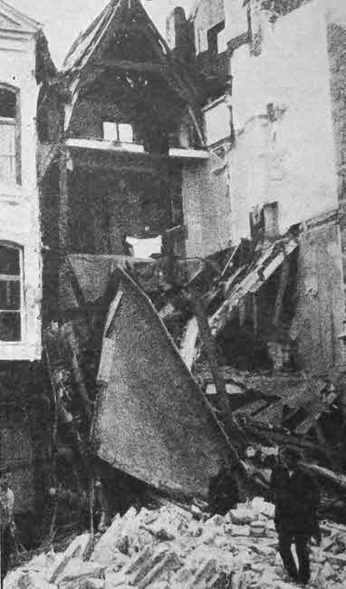 Damaged House at Mechelen, 1914 