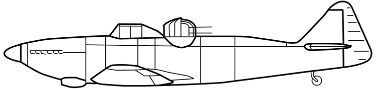 Boulton Paul Defiant I - side plan 