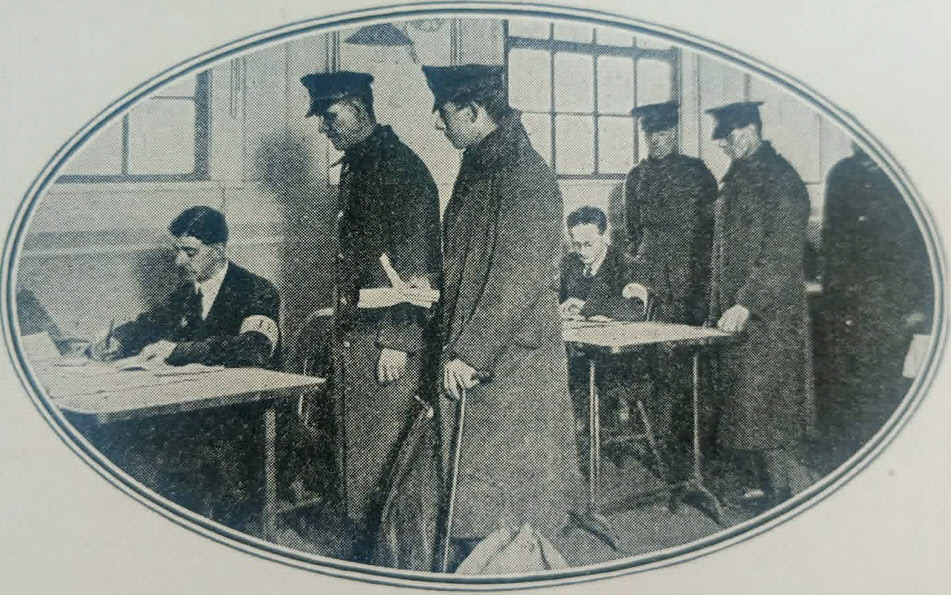 Demobilised Soldiers receiving unemployment policies 