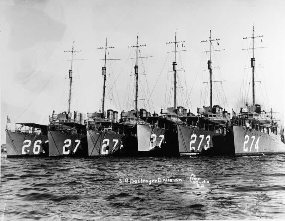 Destroyer Division 31 in 1921 