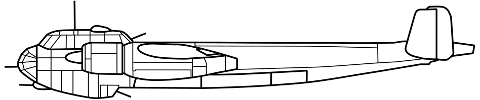 Dornier Do 217E: Side Plan