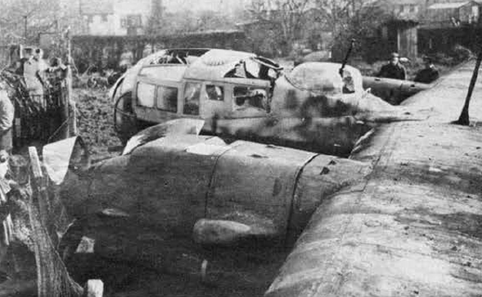 Front of crashed Dorner Do 217M-1 