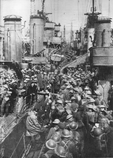 British troops reach Dover, 1940