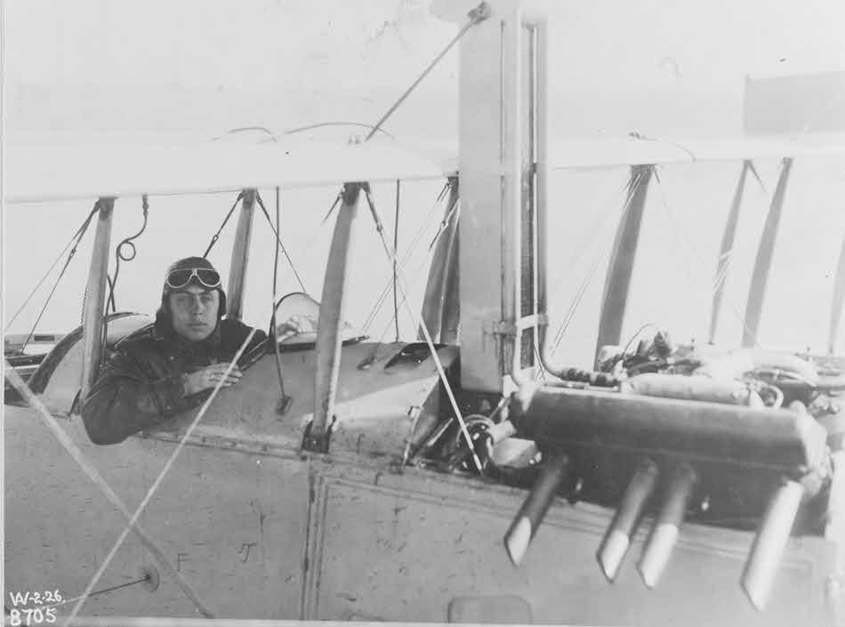 Ensign Howard H Terhune in a Curtiss N-9H, 1919 