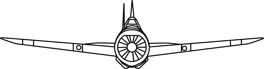 Brewster F2A Buffalo Front View