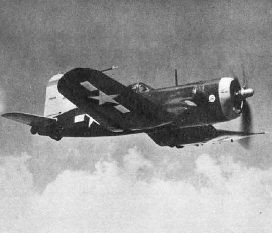 Chance Vought F4U-4 Corsair in Flight 