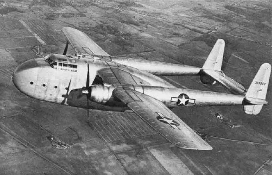 Fairchild XC-82 Packet from the left 