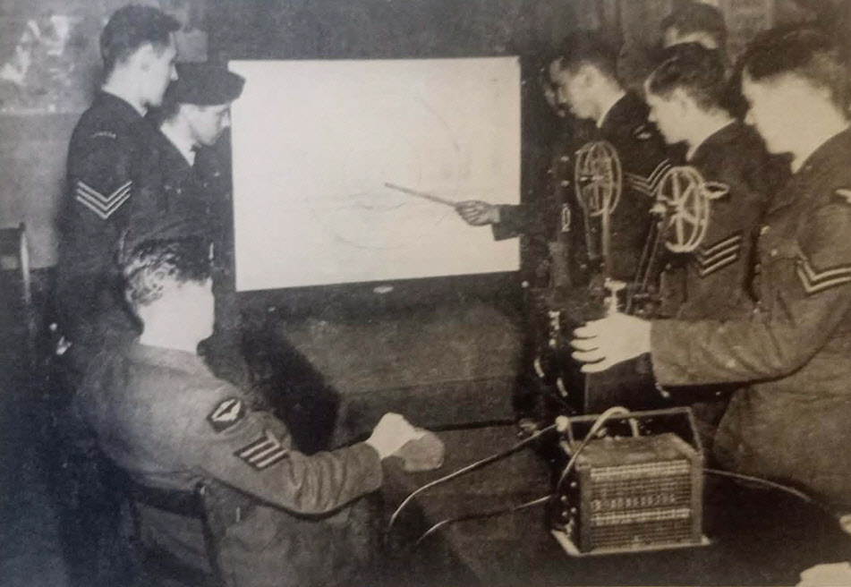 Fighter Pilots watching gun camera footage 