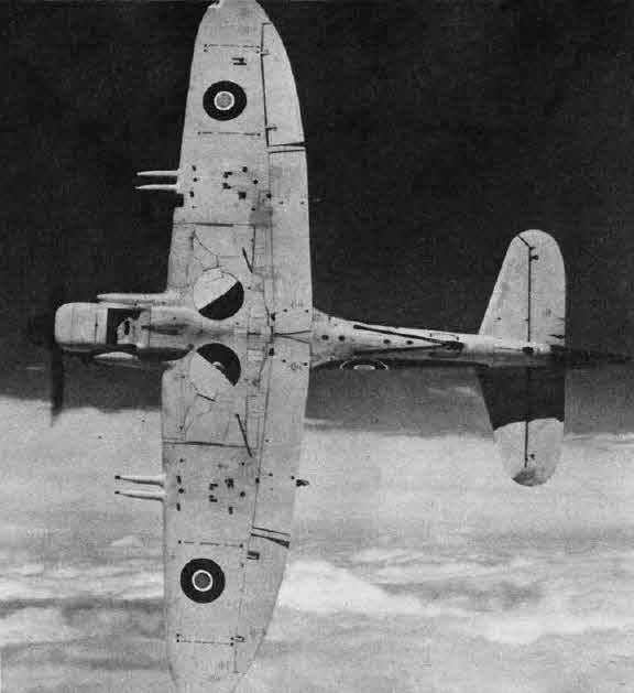 Fairey Firefly from below 