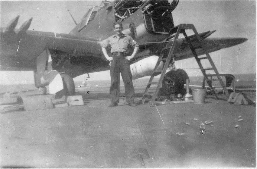 Fairey Firefly on HMS Ocean, 1946 
