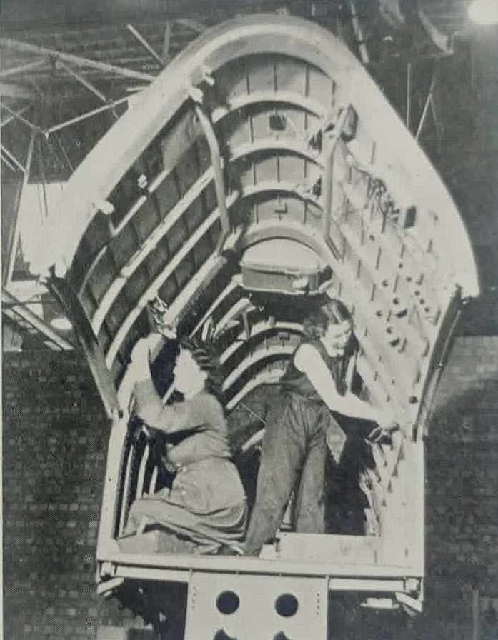 Fitting interior of Beaufighter