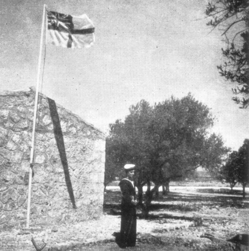 Fleet Air Arm sentry on Crete