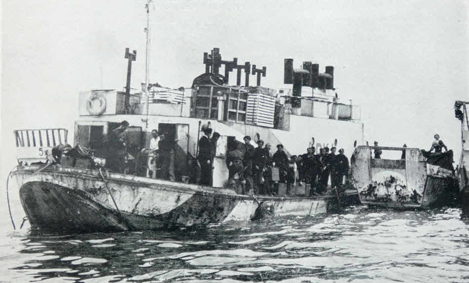 Floating Kitchen off D-Day Beaches 