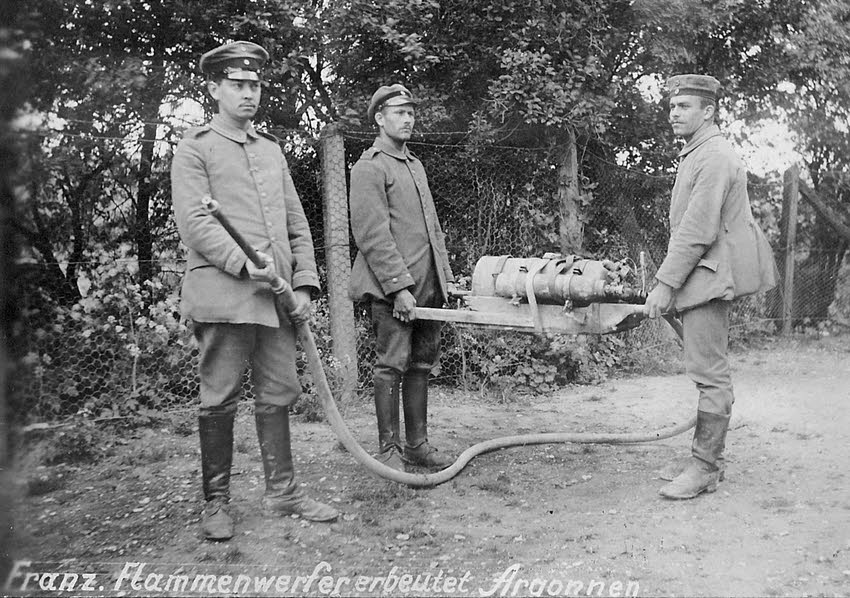 French First World War Flamethrower 