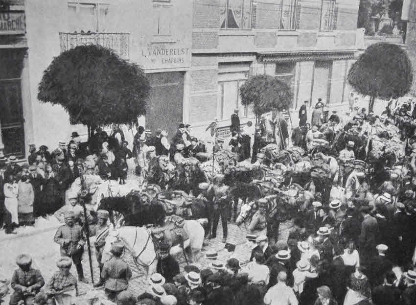 German Cavalry in Brussels, 1914 