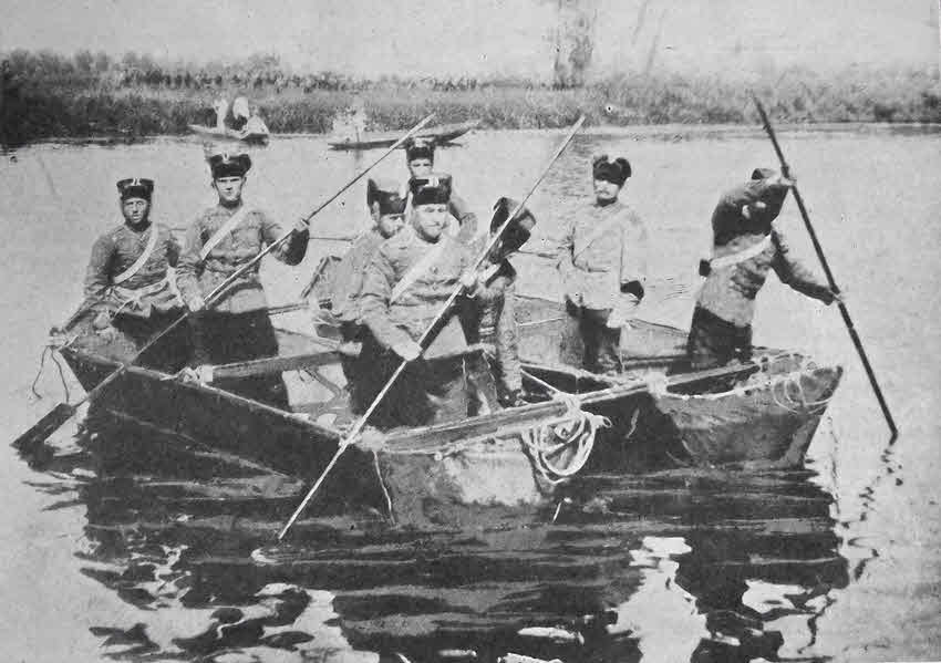 German Cavalry cross the Meuse, 1914 