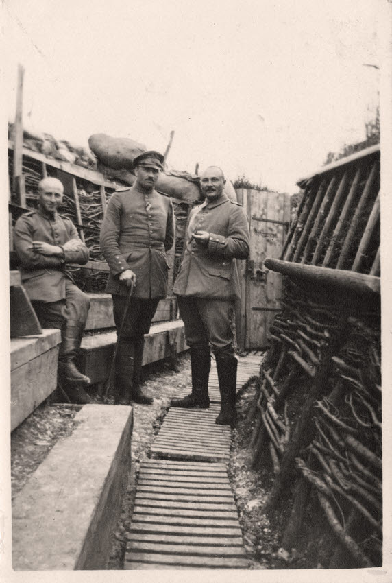 German Officers of 180th Infantry Regiment, Thiepval, Somme 