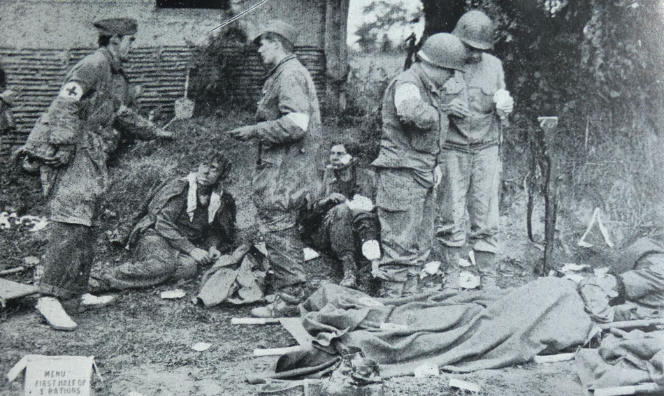 German Wounded at St. Lo 