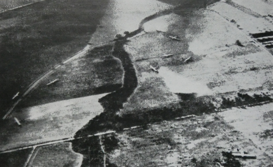 American Gliders in fields, South of France 