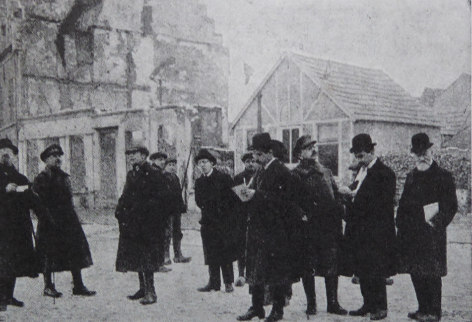 Grand Place, Termonde, after liberation 1918.