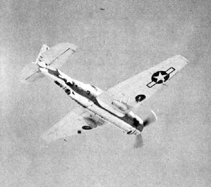 Grumman TBF Avenger From Below 
